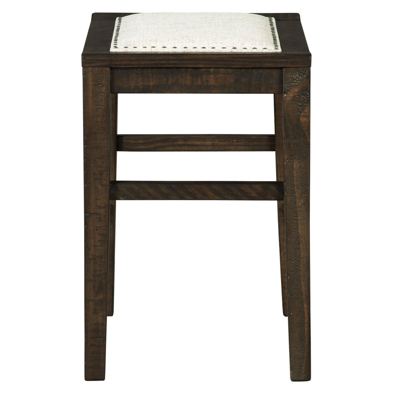 Hartzog Bar Stool with Solid Wood Frame