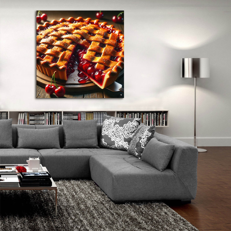 «Pie» par Rey Klimt, art mural acrylique, H 36 po x l 36 po