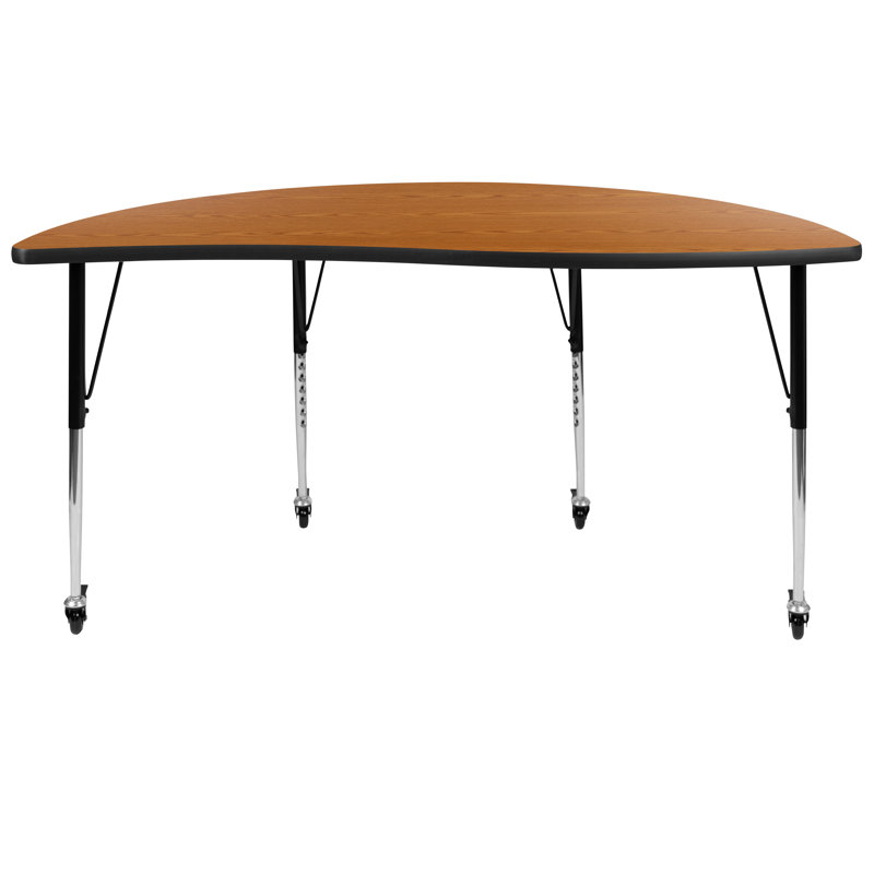 Table d'activité Goddard, Chêne, Oui, L 30 po x P 60 po x H 22 à 30 po