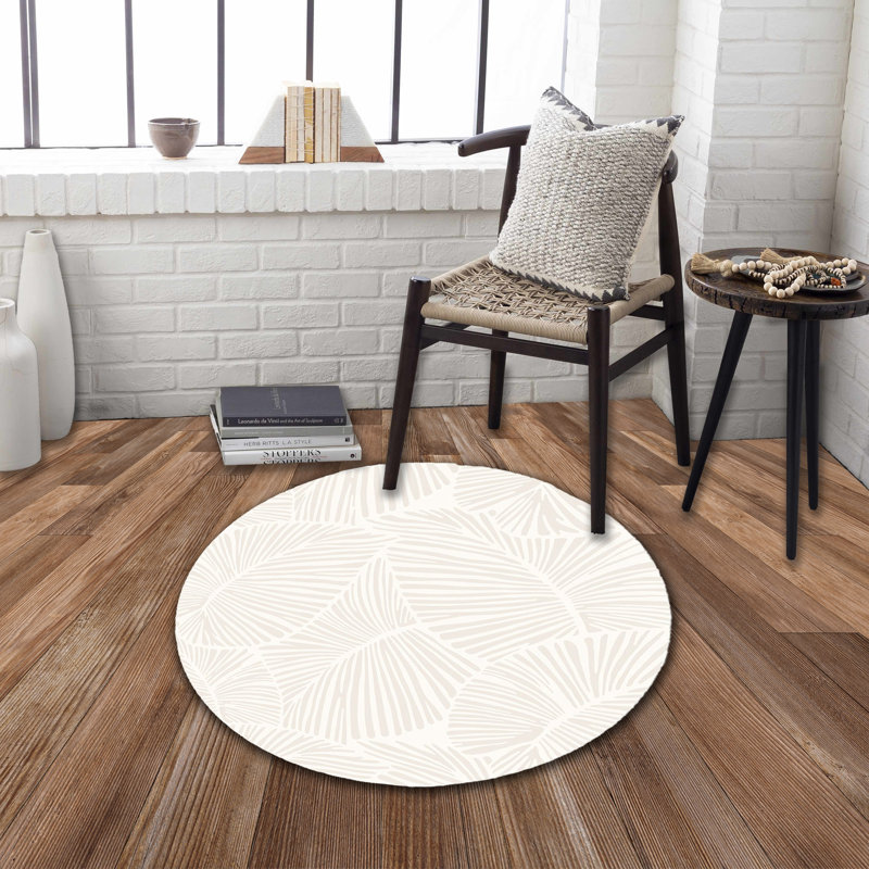 Tapis rond lavable antidérapant CURVE