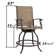 Housel 2 Set Outdoor Patio Swivel Bar Stools/Chairs for Bistro