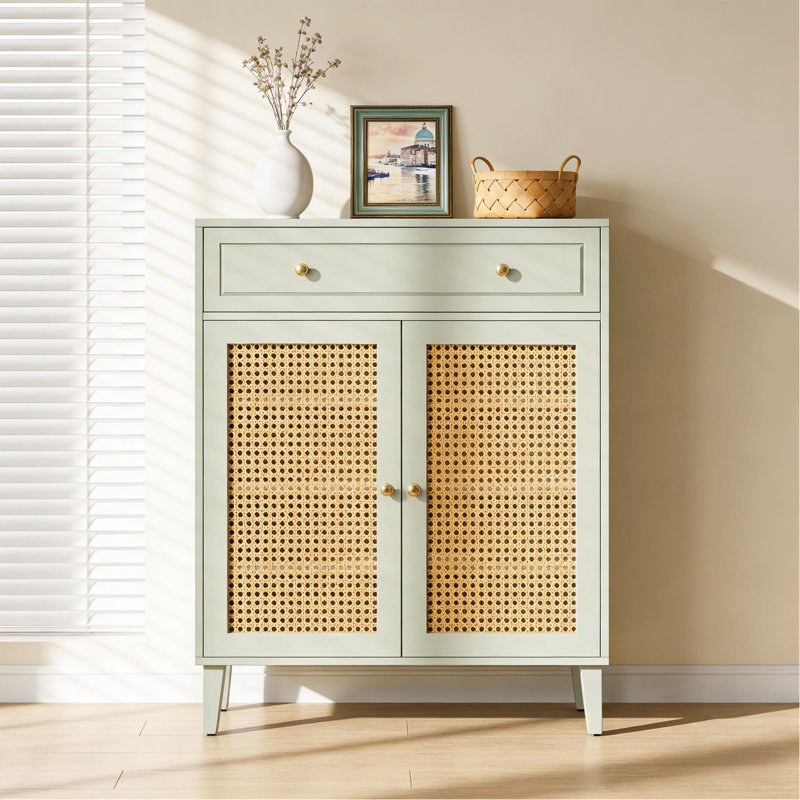 Shoe Organizer,Chic Shoe Cabinet,Special Cabinet, Mint Green, 43.7"H x  31.49"W x  15.74"D