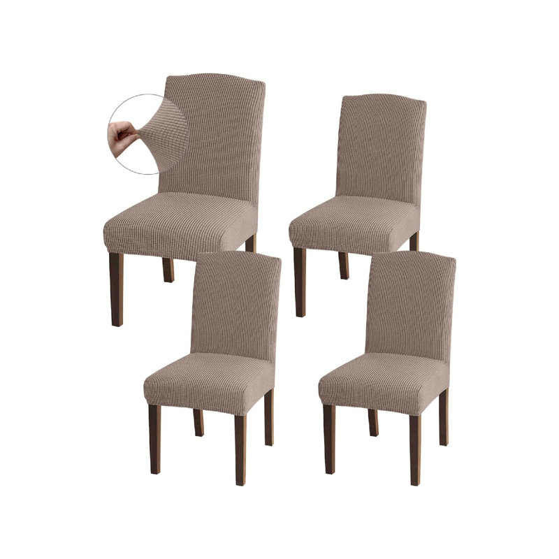 Polyester Box Cushion Dining Chair Slipcover