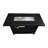 25" H X 42" W Steel Outdoor Fire Pit Table With Lid (Black)