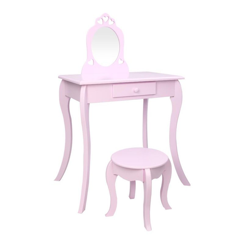 Ensemble de coiffeuse pour enfants avec miroir