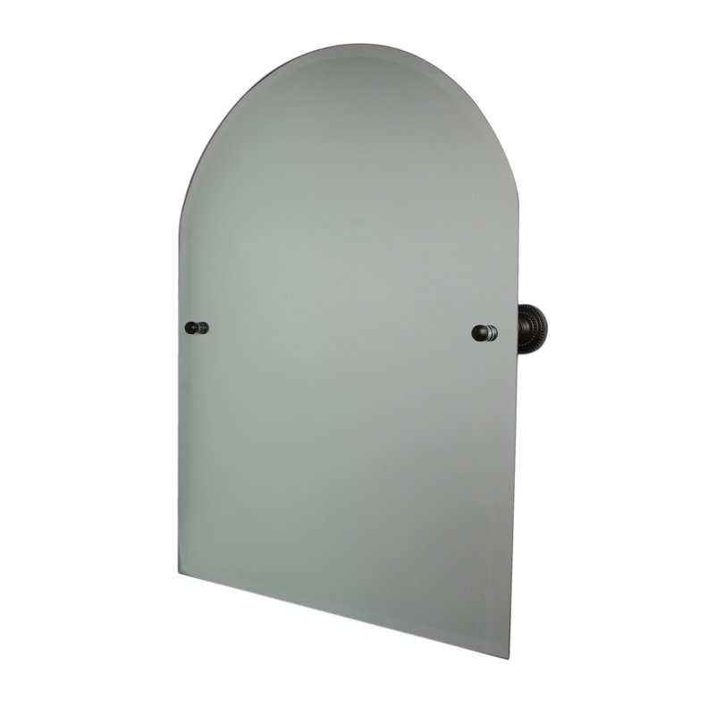 Miroir d'appoint arqué 21 "x 26" Marchmont, Bronze huilé