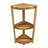 EcoDecors, Snazzy Corner, Teak Corner Shower Shelf, Shower Stand Corner, in EarthyTeak™