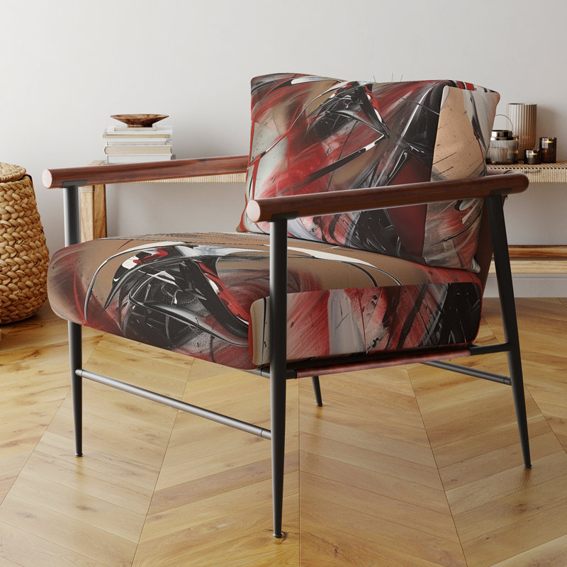 Fauteuil d'appoint Curci - Fractals, Doré