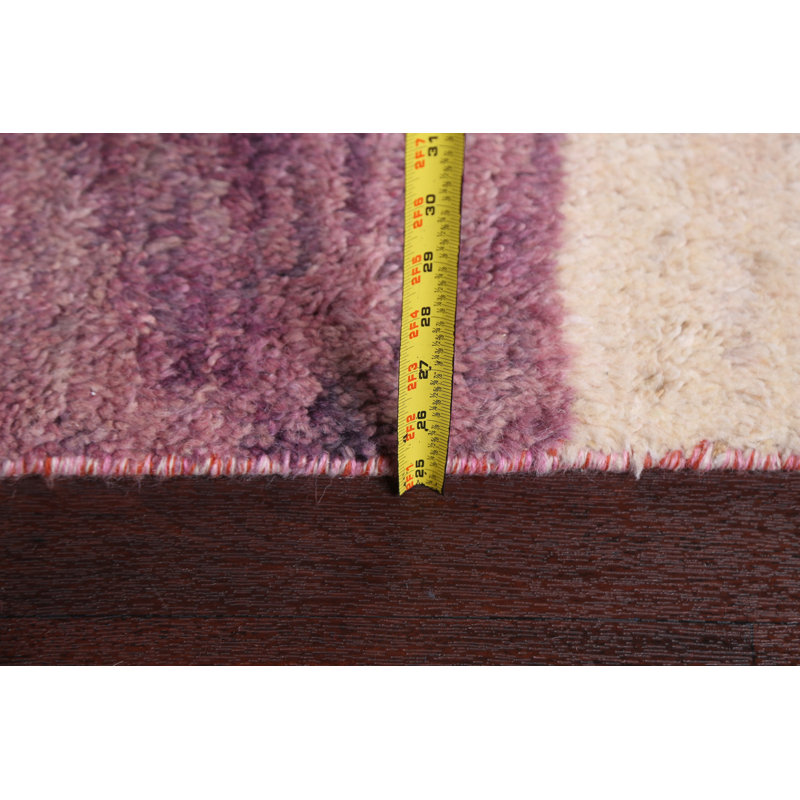 Tapis tribal marocain en laine noué à la main 9 pi 1 po x 12 pi 10 po