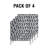 Patio Cushion Covers (Set of 4), Weather resistant Covers for Patio Outdoor Sofa Chairs Seats, with Zippers (Covers Only) -376272314