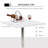 Adjustable Height Bar Table With Sturdy Steel Base-926346690