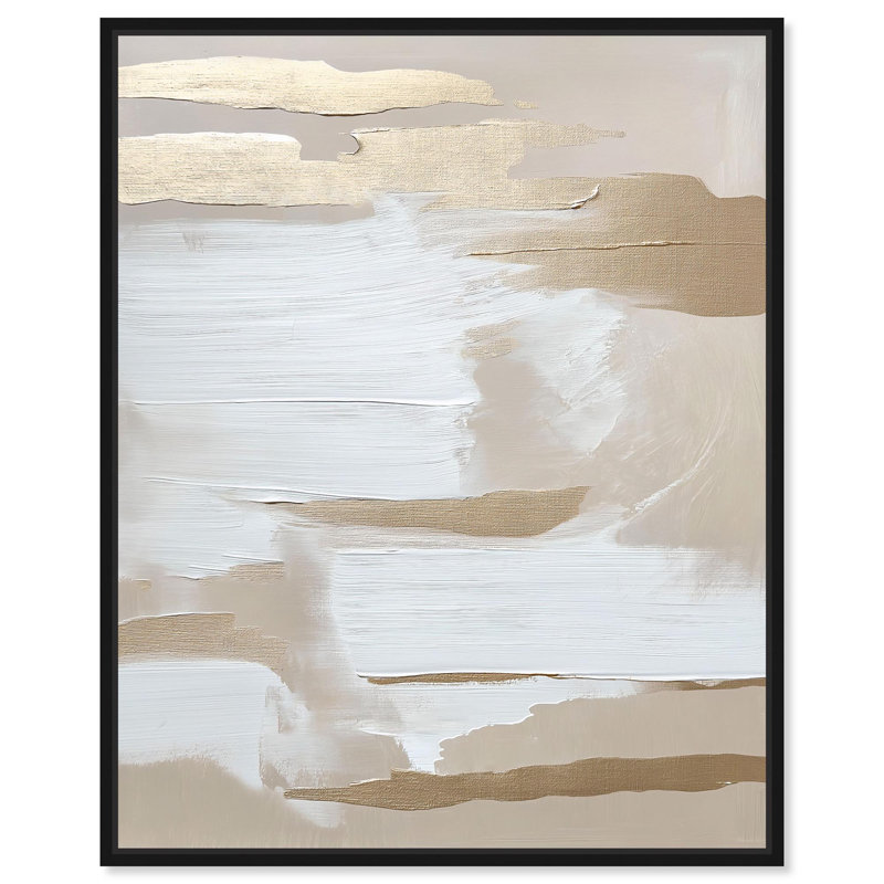 «Hazy Shore», reproduction d'art sur toile par Art Remedy, Structure noire, H 21 po x l 17 po