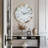 Round Wall Clock Twinkle Crystal Diamond Wall Clock With Silver Beveled Glass Edging