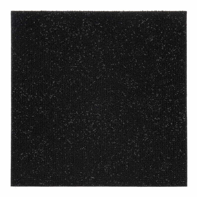 Nexus 19.7'' W x 19.7'' L Level Loop Mounting / Installation Required Polyester Carpet Tile, Jet