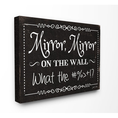 « mirror mirror typographie », impression