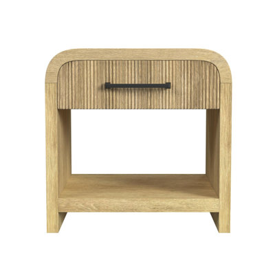 Palaiseur End Table with USB in Natural