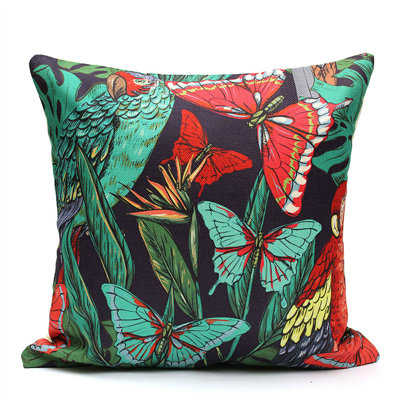 Leeton Floral Linen Outdoor Pillow Cover