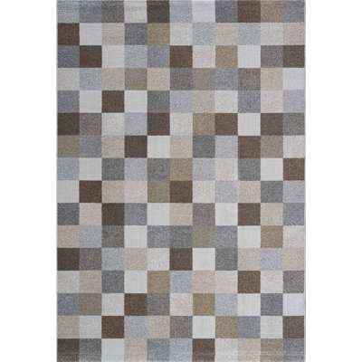 Carmer Chequered Area Rug