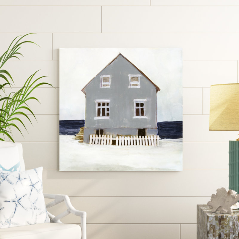 "Beach Hut II" par Stellar Design Studio, H 36 po x l 36 po, Non, Toile tendue