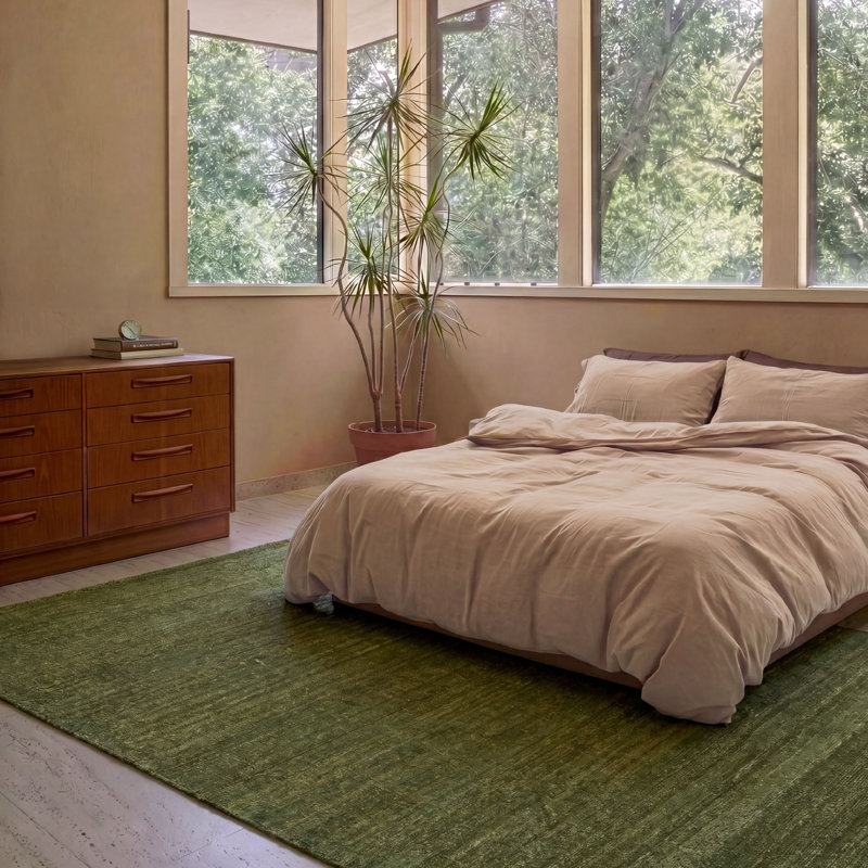 Jute Loop Rug Hand-loomed Rug, Rectangle 6' x 9'