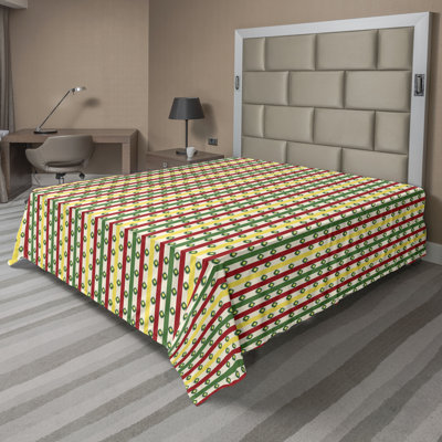 Drap-housse à motif floral Ambesonne