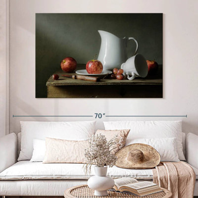 Senne, fruits et vaisselle