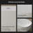 MonBlari 59" X 29" Solid Surface Freestanding Soaking Bathtub with Overflow and Pop-up Drain For Bathroom-120904037