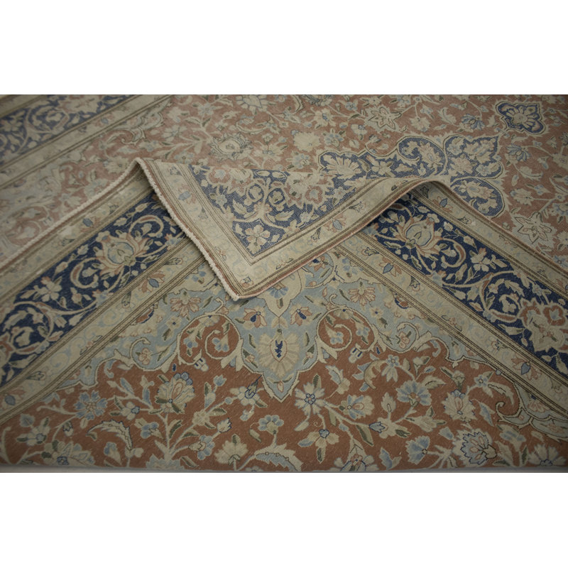 Tapis oriental orange unique 10X13 One-of-a-Kind