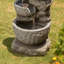 Fontaine en résine avec bols à niveaux