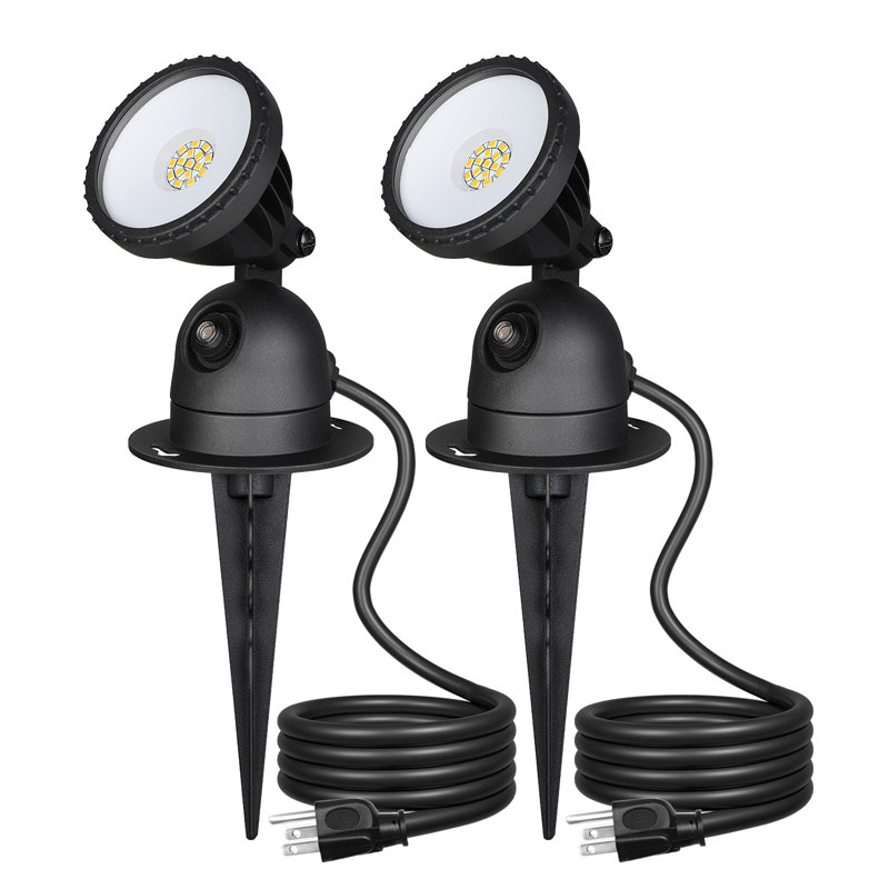 Matte Black Plug-in Integrated LED Metal Spotlight Pack