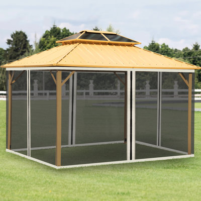 Filet de remplacement pour pavillon de jardin 10 pi x 13 pi, crème, filet de patio spectaculaire 10 pi x 13 pi, attrayant