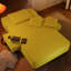 Très grand canapé-lit en velours côtelé moelleux, canapé-lit convertible avec poches de rangement et coussins moelleux, multifonctionnel pour les petits espaces, jaune-131641690