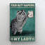 Your Your Napkins My Lady Raccoon - impression sur toile tendue-708900112
