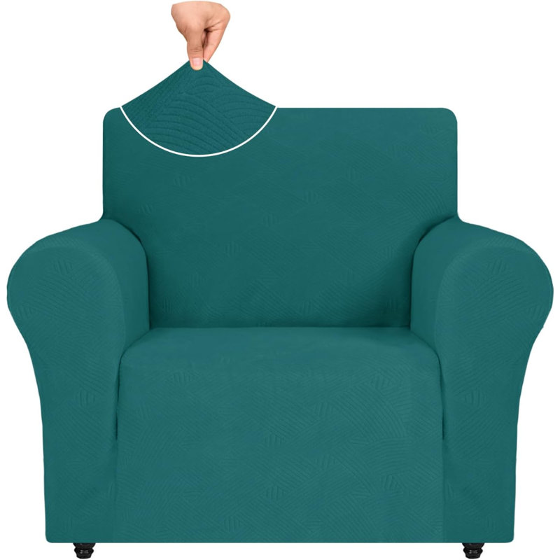 Housse pour fauteuil, Mélange de polyester bleu sarcelle paon