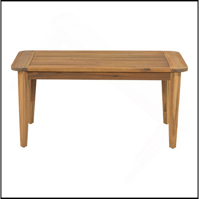 Table basse d'extérieur en bois d'acacia