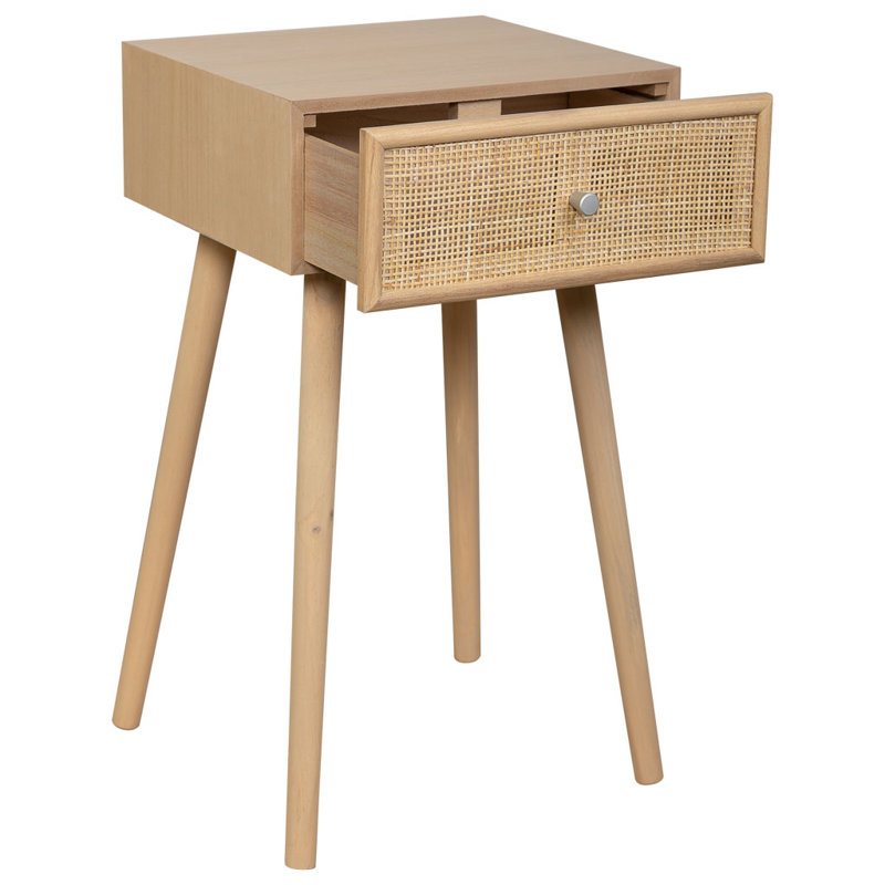Alyona 40cm W Manufactured Wood Bedside Table