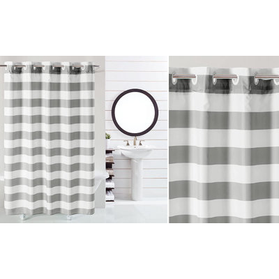 Cabana Stripe Polyester Shower Curtain