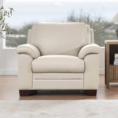 Leather Chair,Accent Chair,Living Room Chair,Reading Chair with wood frame