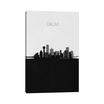 Dallas Skyline 1 Piece Wrapped Canvas Wall Art