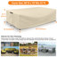 Housse de protection extérieure 600D en PVC imperméable et résistant au froid, beige