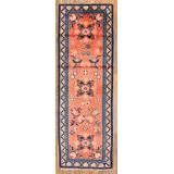 Antique Chinese - Baotou Coral 1930s Rug