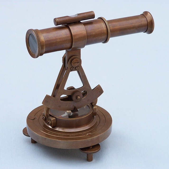 Sculpture compass Escondido, Laiton antique