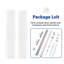 Bifold Door, 3-Lite Clear Glass Closet Door For 24"-36" Opening, Folding Doors With Hardware Kits, MDF, White Multifold Interior Doors-116367301