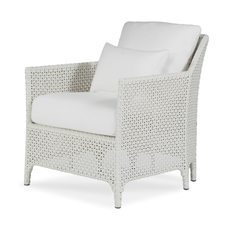 Tangier Outdoor Lounge Chair, Beige/Brown 71628L22, Chalk White