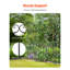 Treillis de jardin en métal pour plante grimpante support antirouille 71 x 20