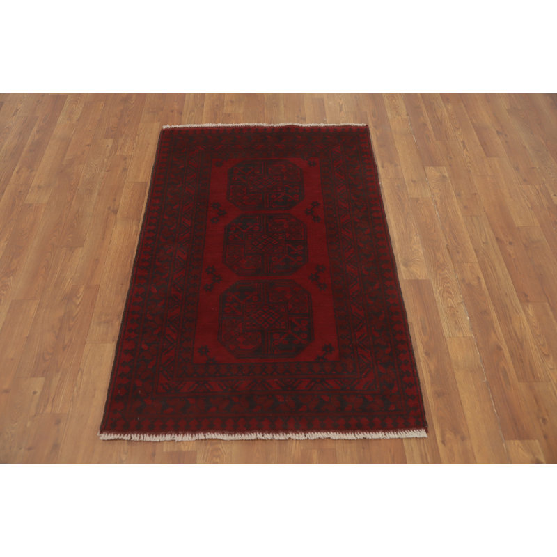 Tapis de vestibule oriental afghan Elephant