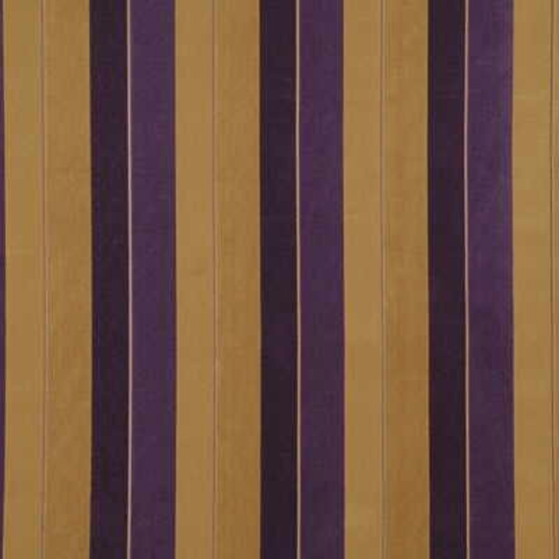 Marco Striped Cotton Blend Fabric, Purple/Taupe