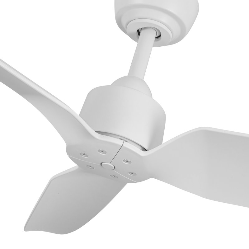 Hugo Smart Outdoor Downrod Ceiling Fan, White