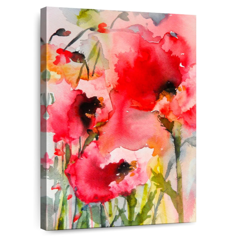 Coquelicots d'été Avery I, H 39 po x l 26 po
