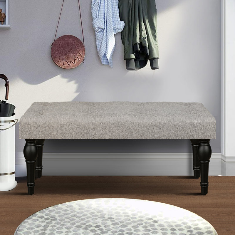 Banc rembourré en lin Deirde